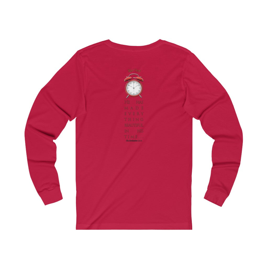 God's Time Women's Fitted Long Sleeve Tee no. 1 (The Most Beautiful Arrangement of Broken Collection)