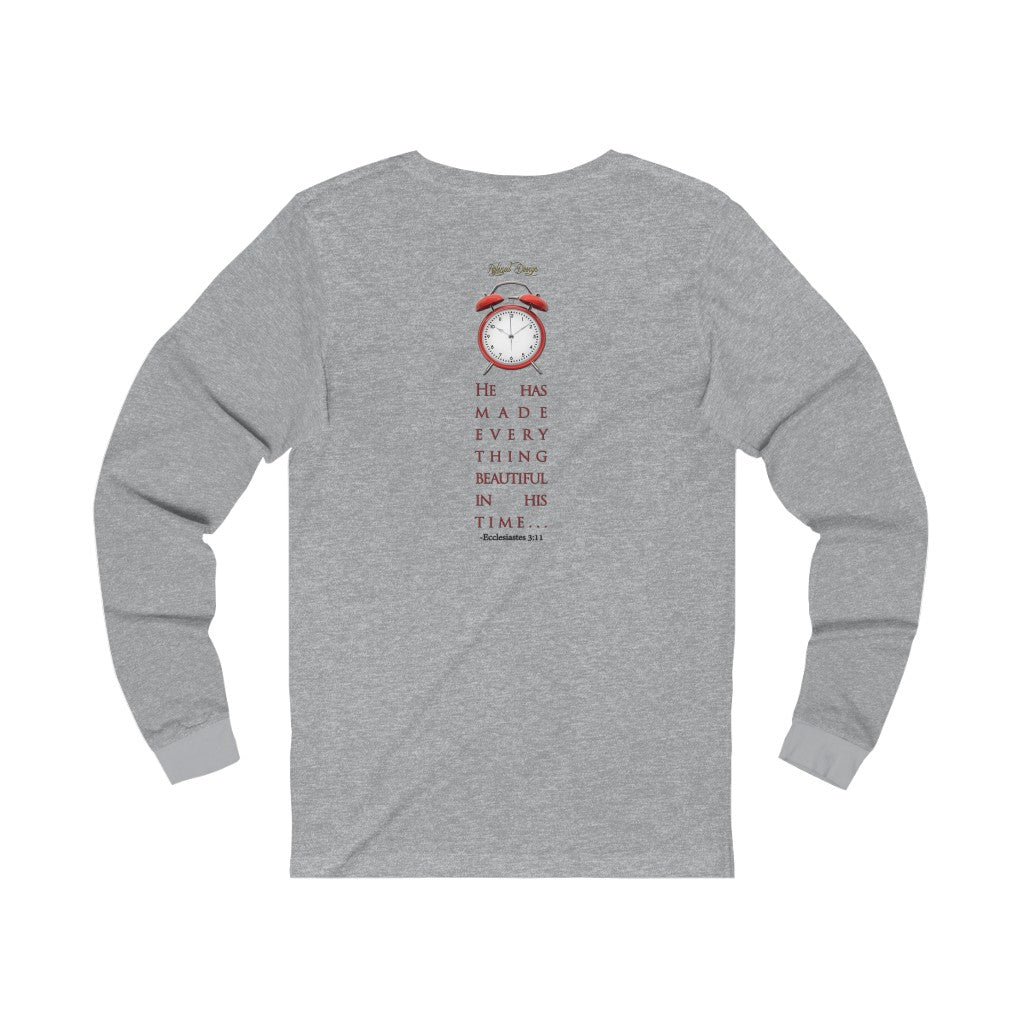 God's Time Women's Fitted Long Sleeve Tee no. 1  (The Most Beautiful Arrangement of Broken Collection)