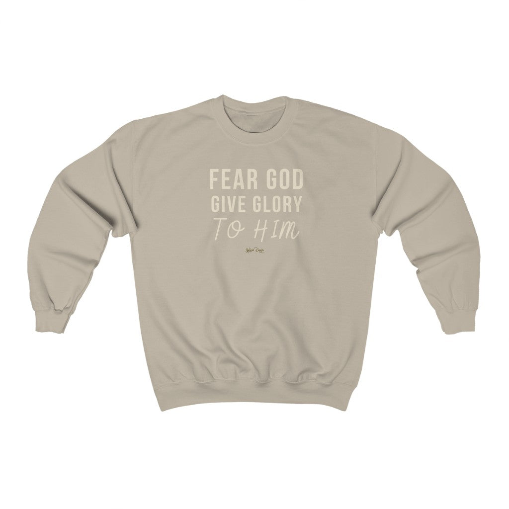 Fear God Give Glory to Him Unisex Heavy Blend™ Crewneck Sweatshirt