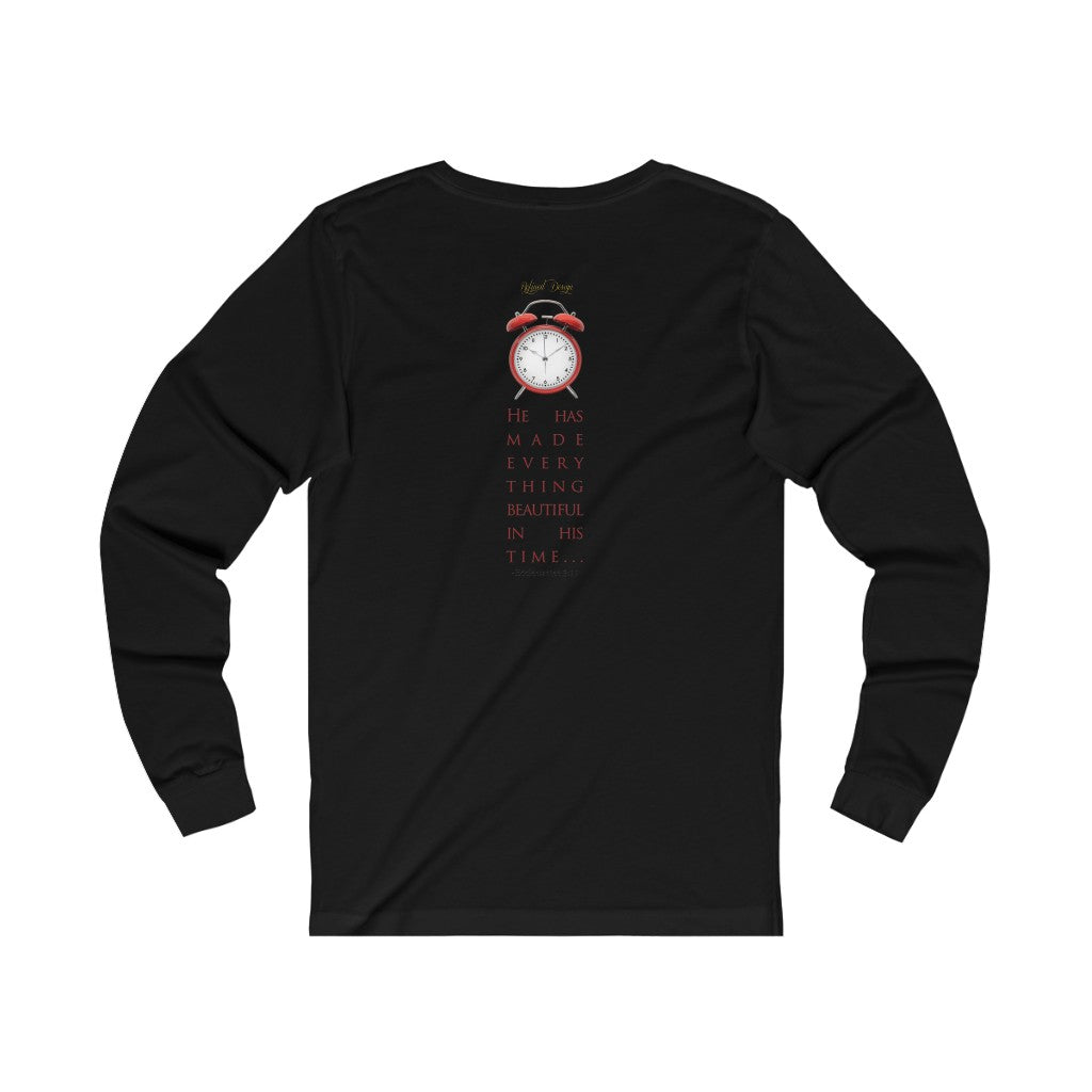 God's Time Women's Fitted Long Sleeve Tee no. 1  (The Most Beautiful Arrangement of Broken Collection)