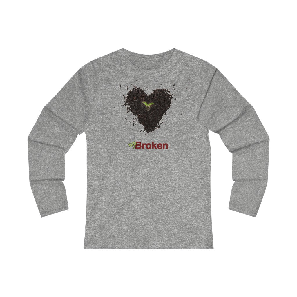 Unbroken Women's Fitted Long Sleeve Tee (The Most Beautiful Arrangement of Broken Collection)