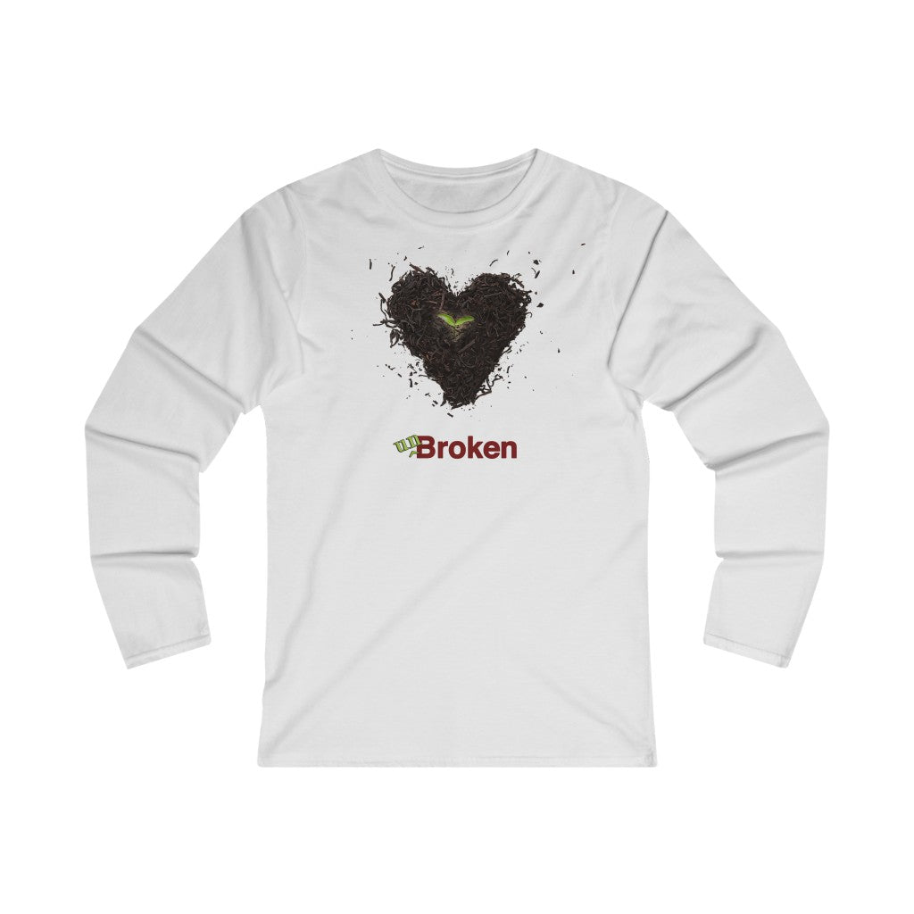 Unbroken Women's Fitted Long Sleeve Tee (The Most Beautiful Arrangement of Broken Collection)