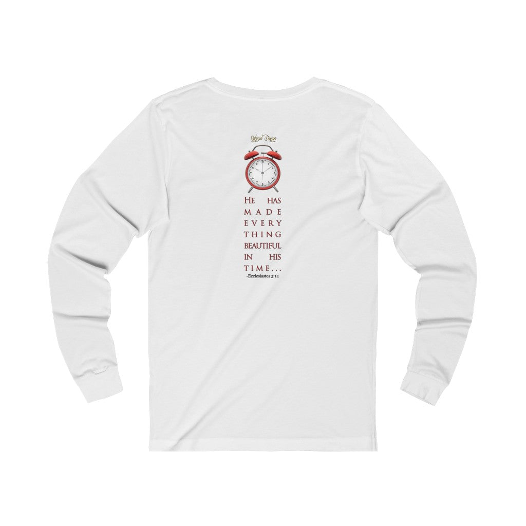 God's Time Women's Fitted Long Sleeve Tee no. 1  (The Most Beautiful Arrangement of Broken Collection)